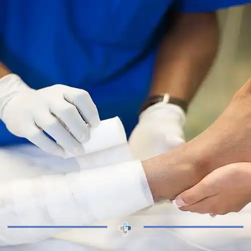 پانسمان زخم پای عروقی